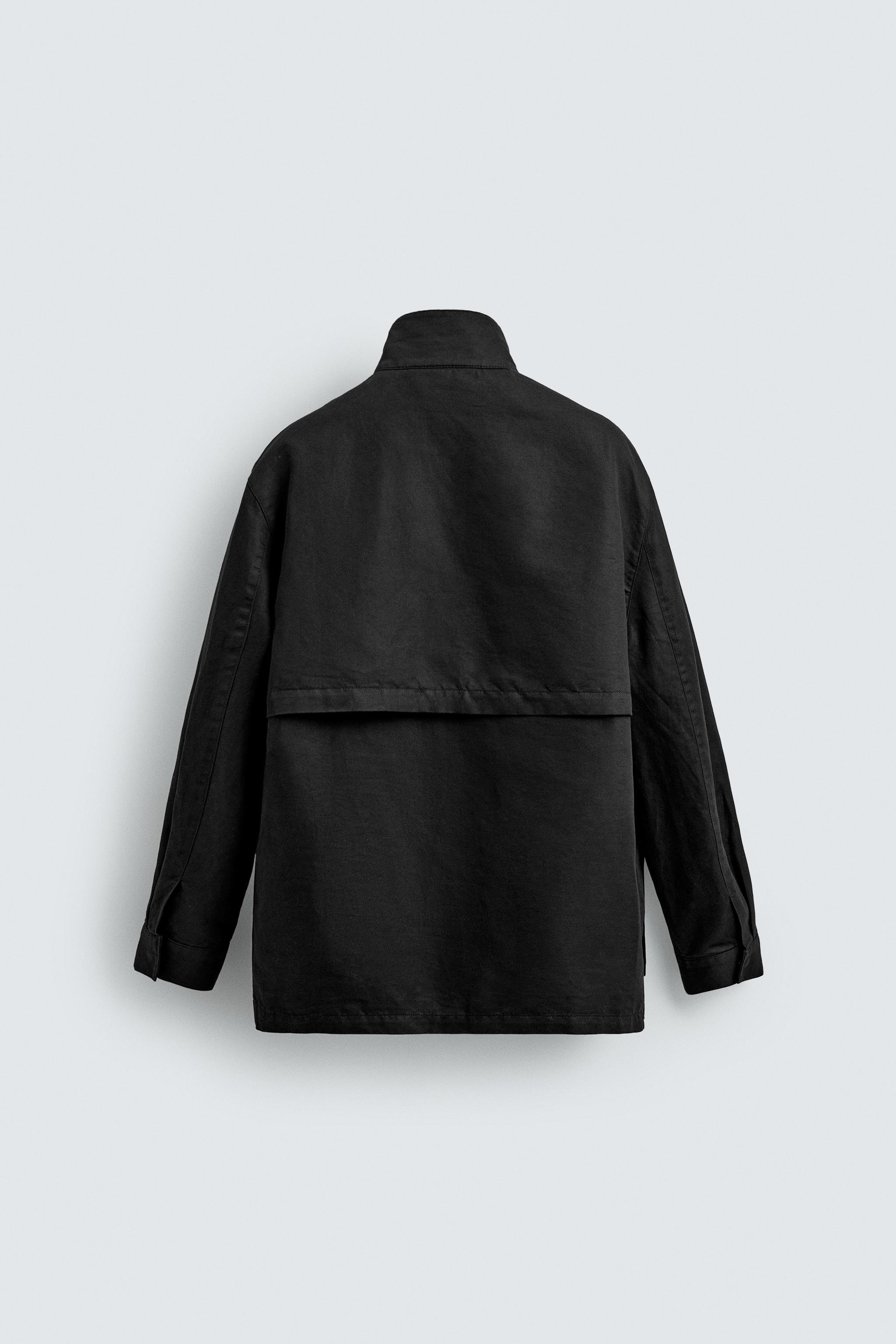 WASHED UTILITY POCKET OVERSHIRT